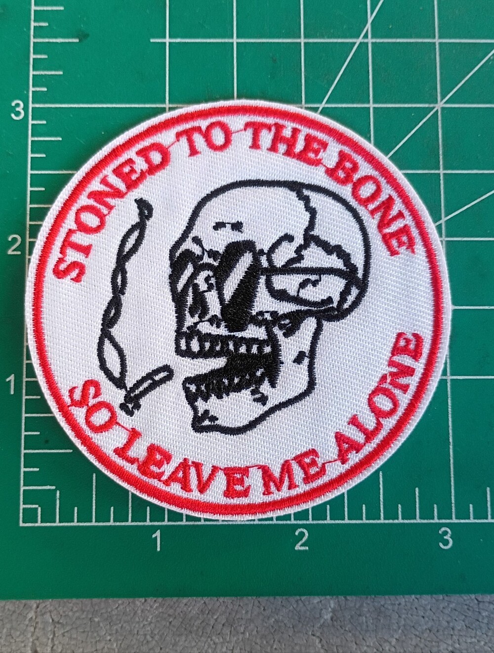 Cool People Only So Leave Me Alone Skull Lover Iron On Patch
